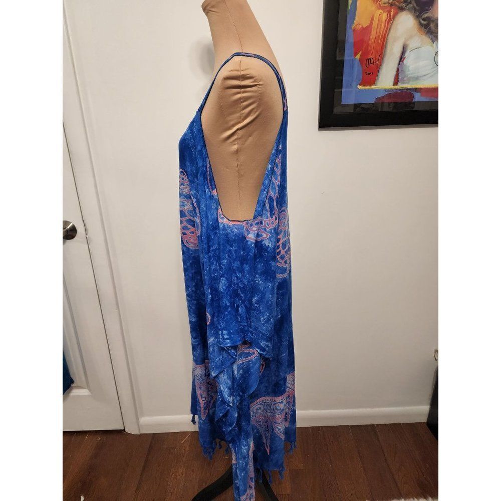 Tropical, boho Style Summer Cold Shoulder One Size, - Picture 2 of 9